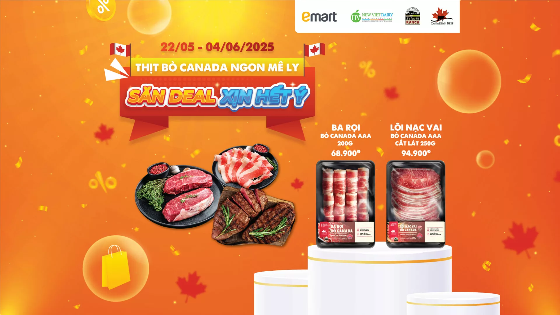 Hương Vị Bò Canada Đỉnh Cao – Trải Nghiệm Ẩm Thực Cùng Bottega Zelachi Ranch Tại Emart Sala