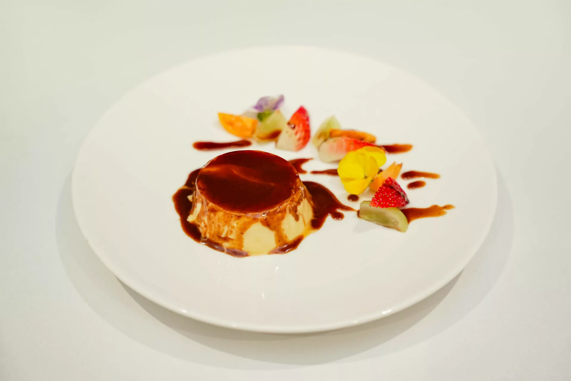 Flan Cake with Coffee Caramel Sauce