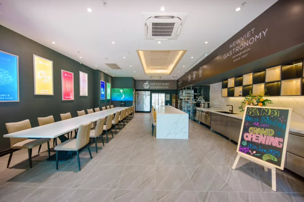 Không gian Demo Kitchen Hà Nội của New Viet Dairy