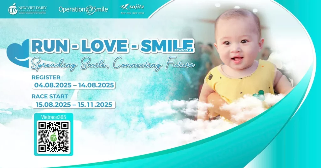 New Viet Dairy tiếp tục tổ chức giải chạy thiện nguyện Run Love Smile mùa 4