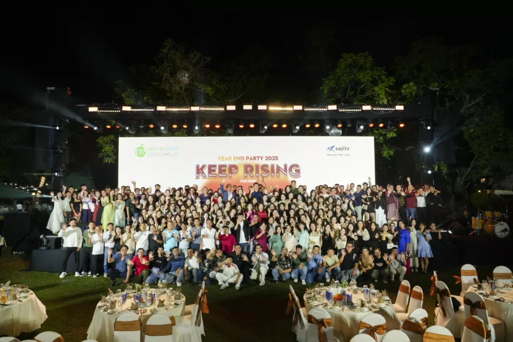 Đêm tiệc là cơ hội để các phòng ban của New Viet Dairy gặp gỡ và kết nối với nhau