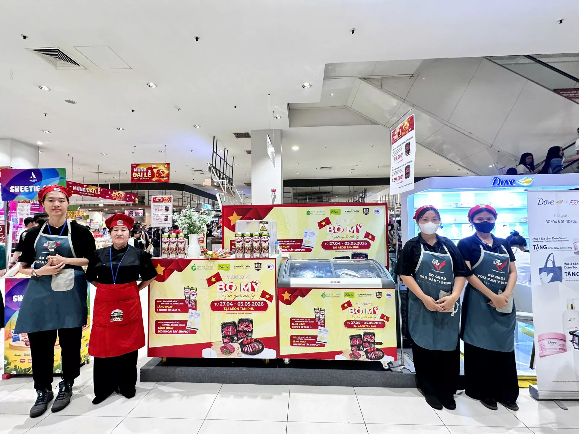 THƯỞNG VỊ BÒ MỸ – SĂN QUÀ MÊ LY TẠI AEON TÂN PHÚ DỊP ĐẠI LỄ